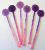 10 Pink Colour Changing Swizzle Sticks
