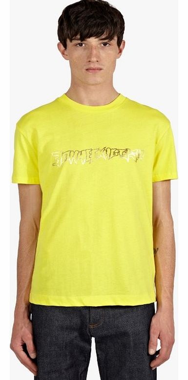 Gosha Rubchinskiy Mens Yellow Epic Aces T-Shirt