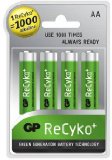 GP Batteries GP 2100mAh AA ReCyko Rechargeable Ni-Mh Batteries 4 Pack