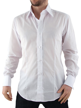 Guide London White Double Cuff Shirt