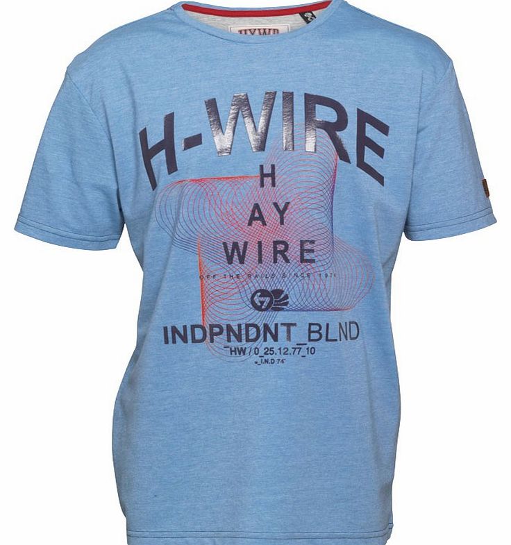 Haywire Junior Bramhall T-Shirt Light Blue Marl