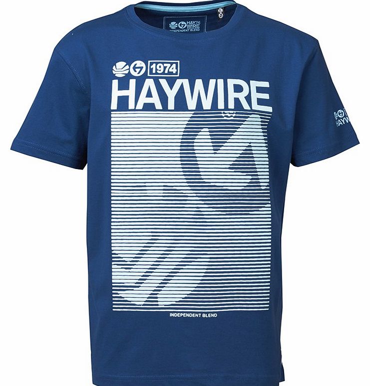 Haywire Junior Longton T-Shirt Estate Blue