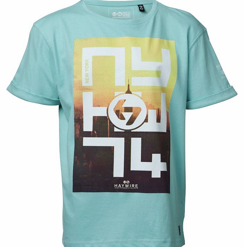Haywire Junior NY Fiftyfive T-Shirt Aqua Sky