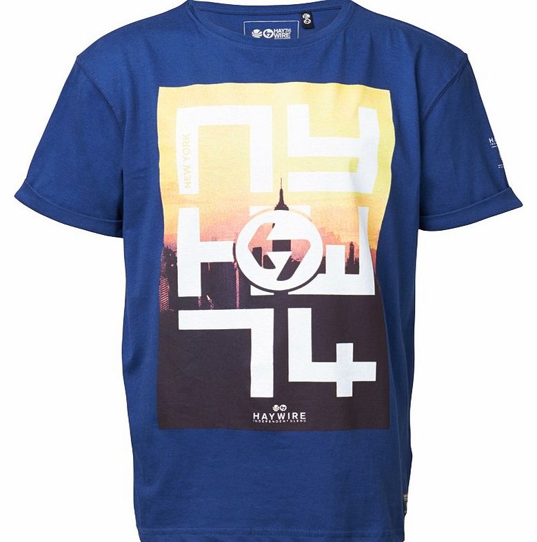 Haywire Junior NY Fiftyfive T-Shirt Estate Blue