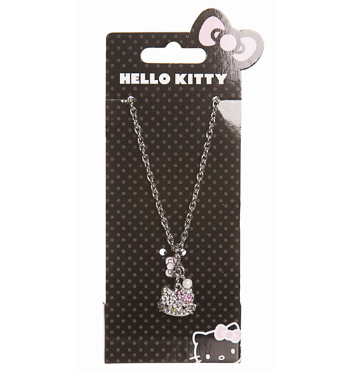 Hello Kitty Diamante Charm Necklace