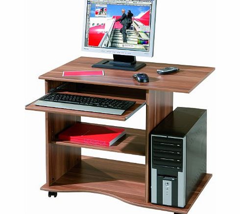 House Additions Computer Desk with Storage Shelves