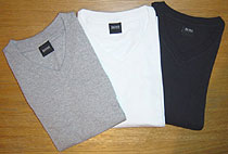 Hugo Boss - Plain Short-sleeve V-neck T-shirt