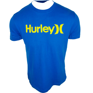 Mens Hurley One & Only T-Shirt. Sport Blue