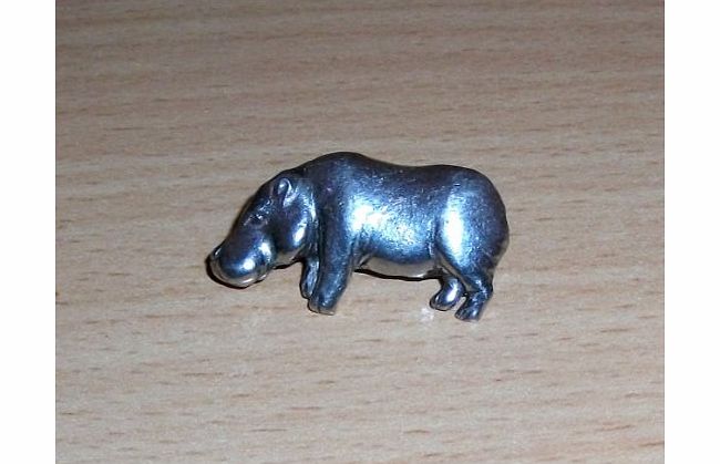 Ideal Gifts 4 U Pewter Hippo Hippopotamus Wild Animal Brooch / Tie Pin - Ideal Gift 4 U - Can be used as a Brooch, Tie Pin, Lapel Pin, Scarf Pin, Hat Pin , Coat Pin etc -