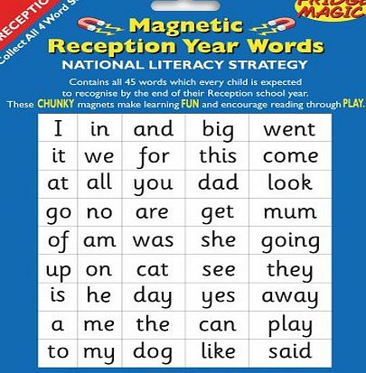 National Literacy Magnetic Words for Reception Year Key Stage 1