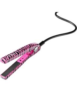 Ionika 1202 Travel Hair Straighteners - Pink Zebra