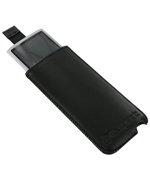 ipod Nano 4G and 5G Black Leather Case