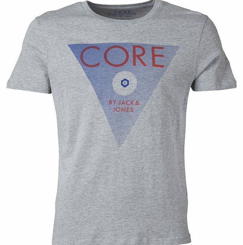 Mens Eight T-Shirt Light Grey Core