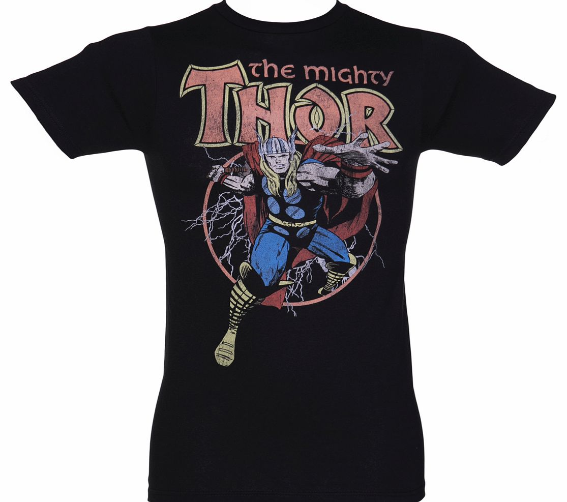 Jack Of All Trades Mens Thor Lightning Blast T-Shirt from Jack of