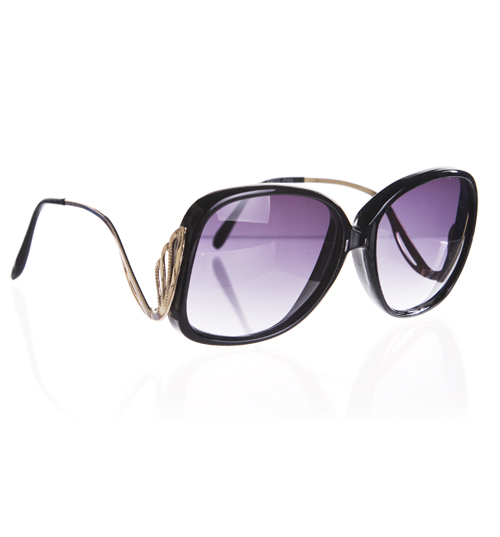 Jeepers Peepers Black Retro Grace Sunglasses from Jeepers Peepers