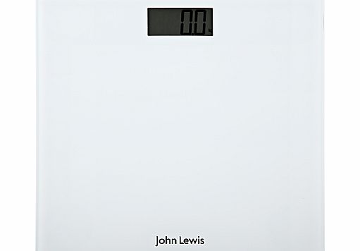 John Lewis Digital Bathroom Scale, Glass