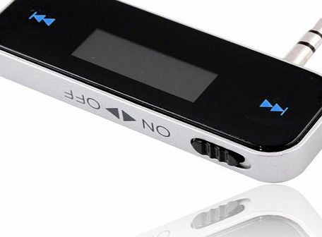 JSG Accessories Universal HANDS FREE FM Radio Music Transmitter for iPod 5th iPhone 5 4 4S HTC NOKIA LG SAMSUNG SONY