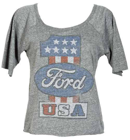 Junk Food Ladies Ford USA Triblend Slouch T-Shirt from