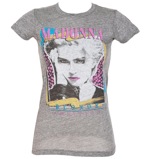 Junk Food Ladies Madonna Blonde Ambition Tri-blend T-Shirt