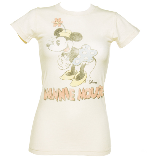 Junk Food Ladies Minnie Mouse Back Print T-Shirt from Junk