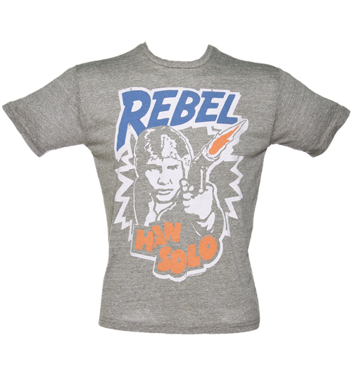 Junk Food Mens Han Solo Rebel Triblend T-Shirt from