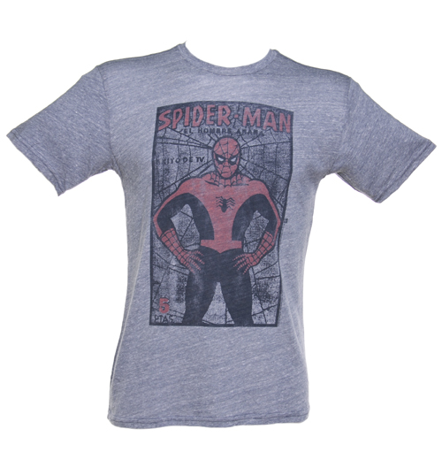 Junk Food Mens Spiderman Stance Triblend T-Shirt from