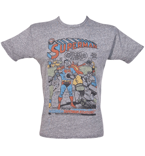 Junk Food Mens Superman Comic Graphic T-Shirt from