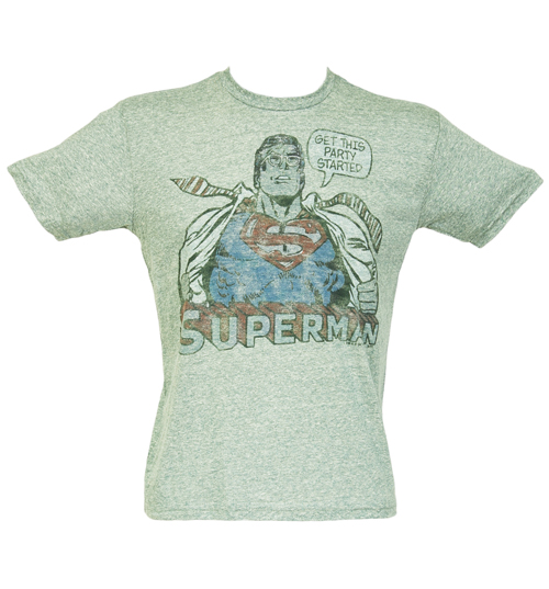 Mens Superman Party Triblend T-Shirt from