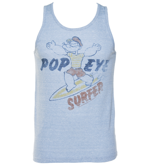 Junk Food Mens Triblend Popeye Surfer Vest from Junk