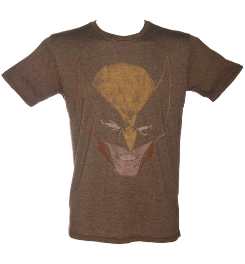 Junk Food Mens Wolverine Face Black Label T-Shirt