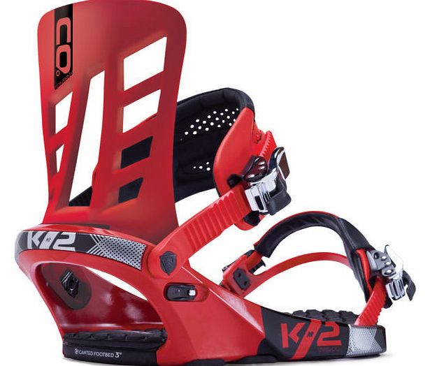 K2 Mens K2 Company Snowboard Bindings Red - X-Large