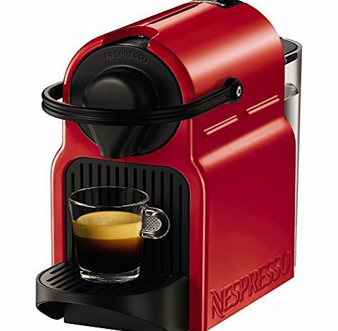 Krups Nespresso by KRUPS Inissia Coffee Capsule Machine, 1260 Watt, Ruby Red