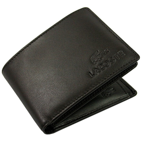 Lacoste Chocolate City Classic Billfold Coin Wallet by