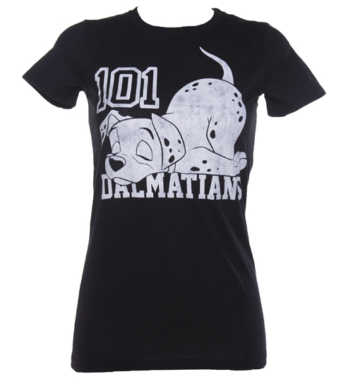 Ladies Black 101 Dalmations T-Shirt