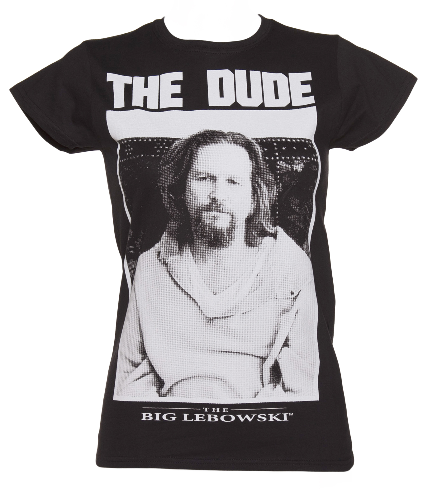 Ladies Black The Dude Big Lebowski T-Shirt