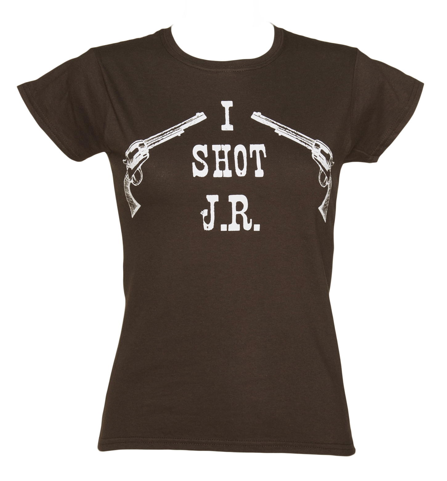 Ladies Brown I Shot J. R Dallas T-Shirt