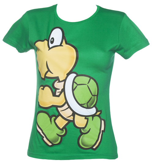 Ladies Green Nintendo Koopa T-Shirt
