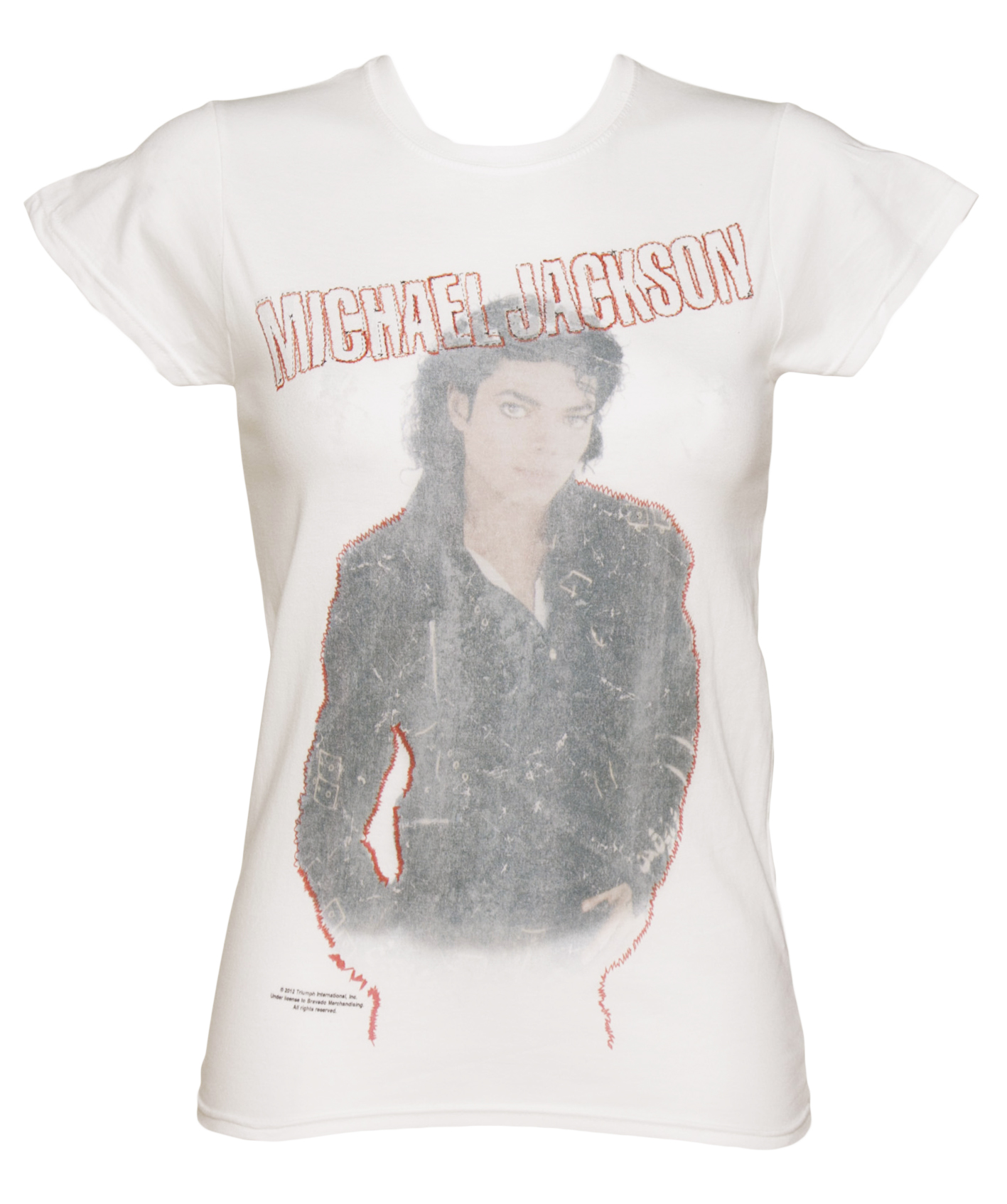 Ladies Michael Jackson Faded Bad Self T-Shirt