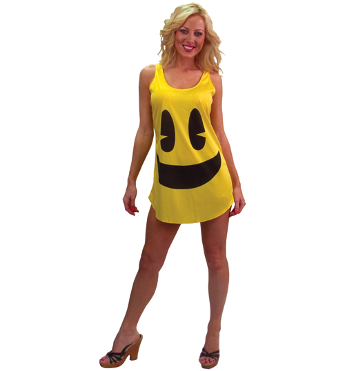 Ladies Pac-Man Tank Fancy Dress Costume