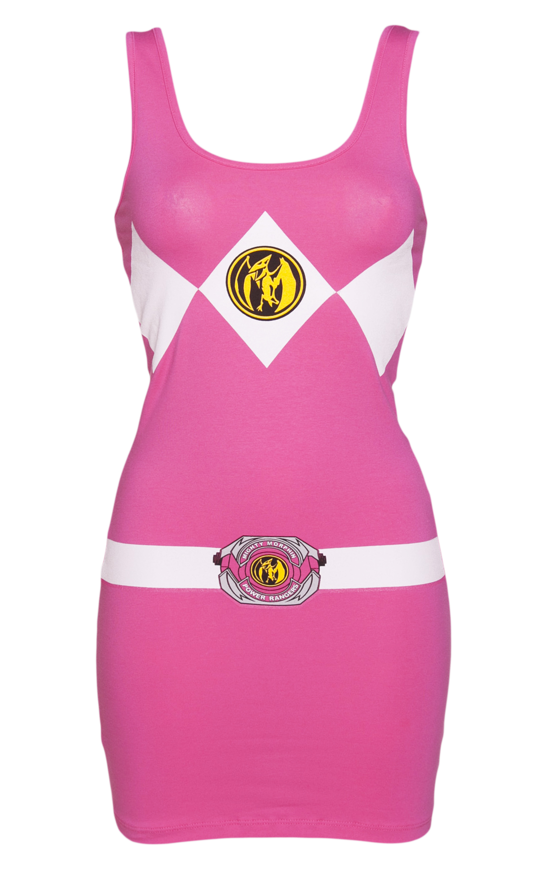 Ladies Pink Mighty Morphin Power Rangers Costume