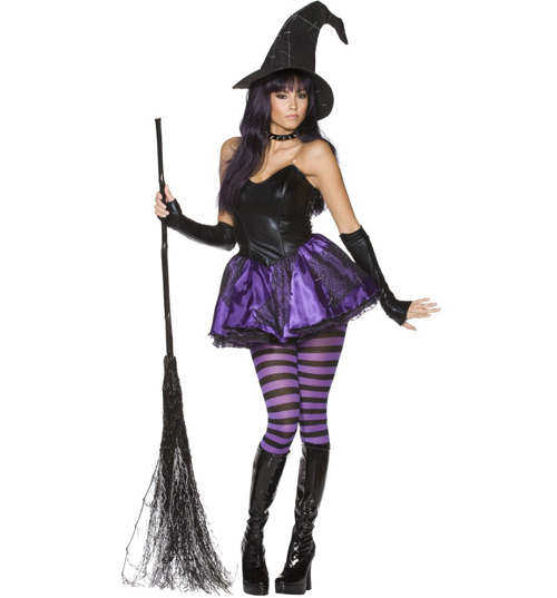 ladies Rebel Toons Wicked Witch Fancy Dress