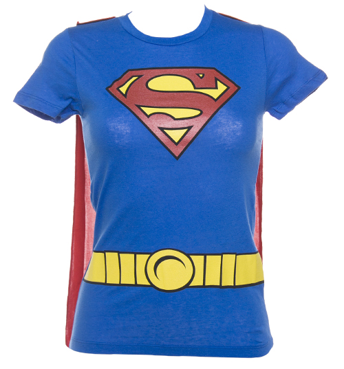 Ladies Superman Caped Costume T-Shirt