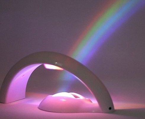 LAUNQI Magical Rainbow Projector Light - Projects a large beautiful rainbow