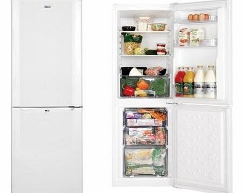 LEC TF50152W Freestanding Fridge Freezer in White frost free energy rating A