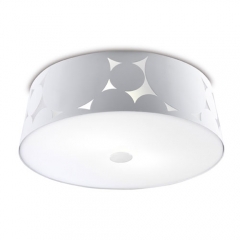 Trama Small White Low Energy Ceiling Light