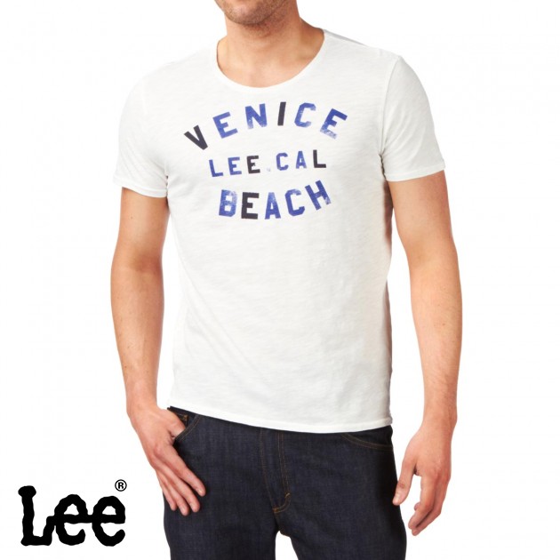 Lee Mens Lee South Coast T-Shirt - Cloud Dancer