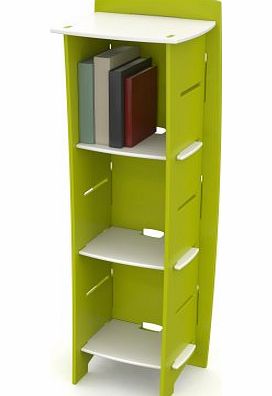 Legare Frog Tall Bookcase, 122 x 33.5 x 40 cm, Green and White