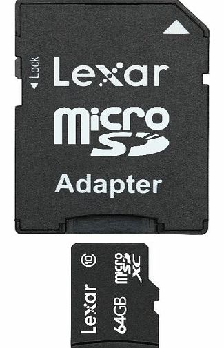 Lexar microSDXC high speed memory card with adapter -