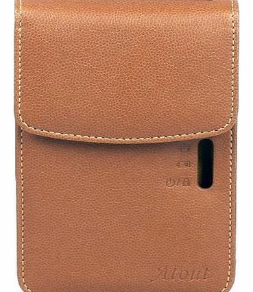 Atout Premium Synthetic Leather Cover Case (Brown) for LG PD239 Pocket Photo Printer Case