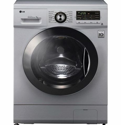 LG Electronics LG F1296TDA5 6 Motion Direct Drive 8kg 1200rpm Freestanding Washing Machine - Silver